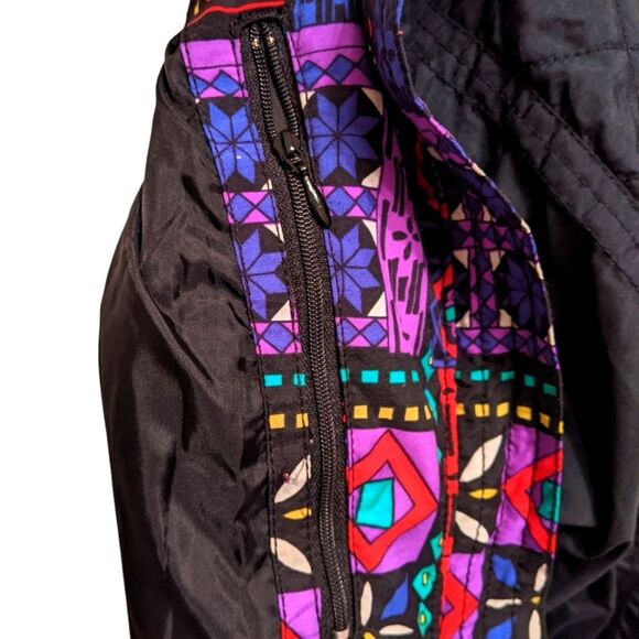 Vintage EDELWEISS SKI JACKET Women Black Size Medium - Picture 5 of 15